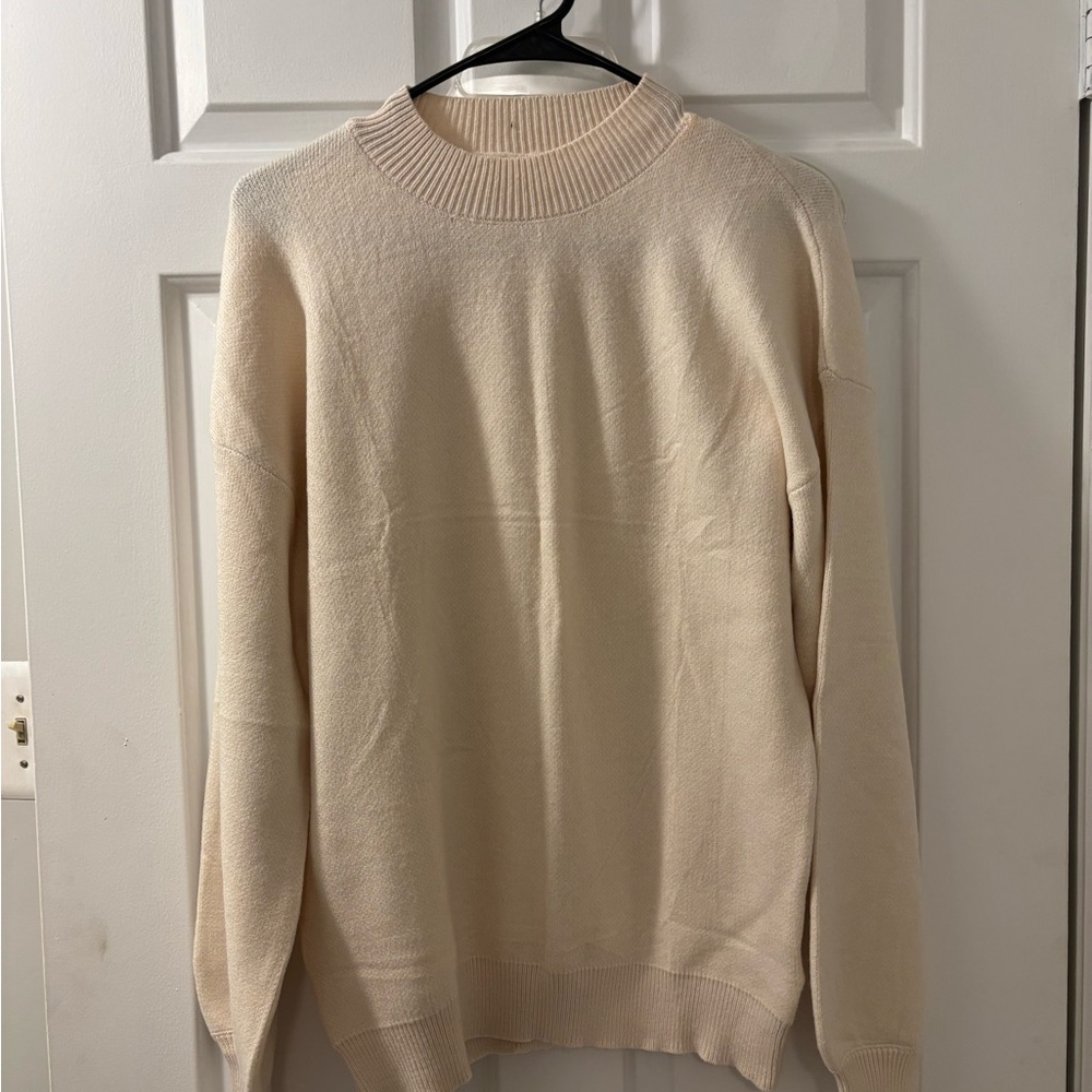 Zeagoo Beige Knit Sweater
